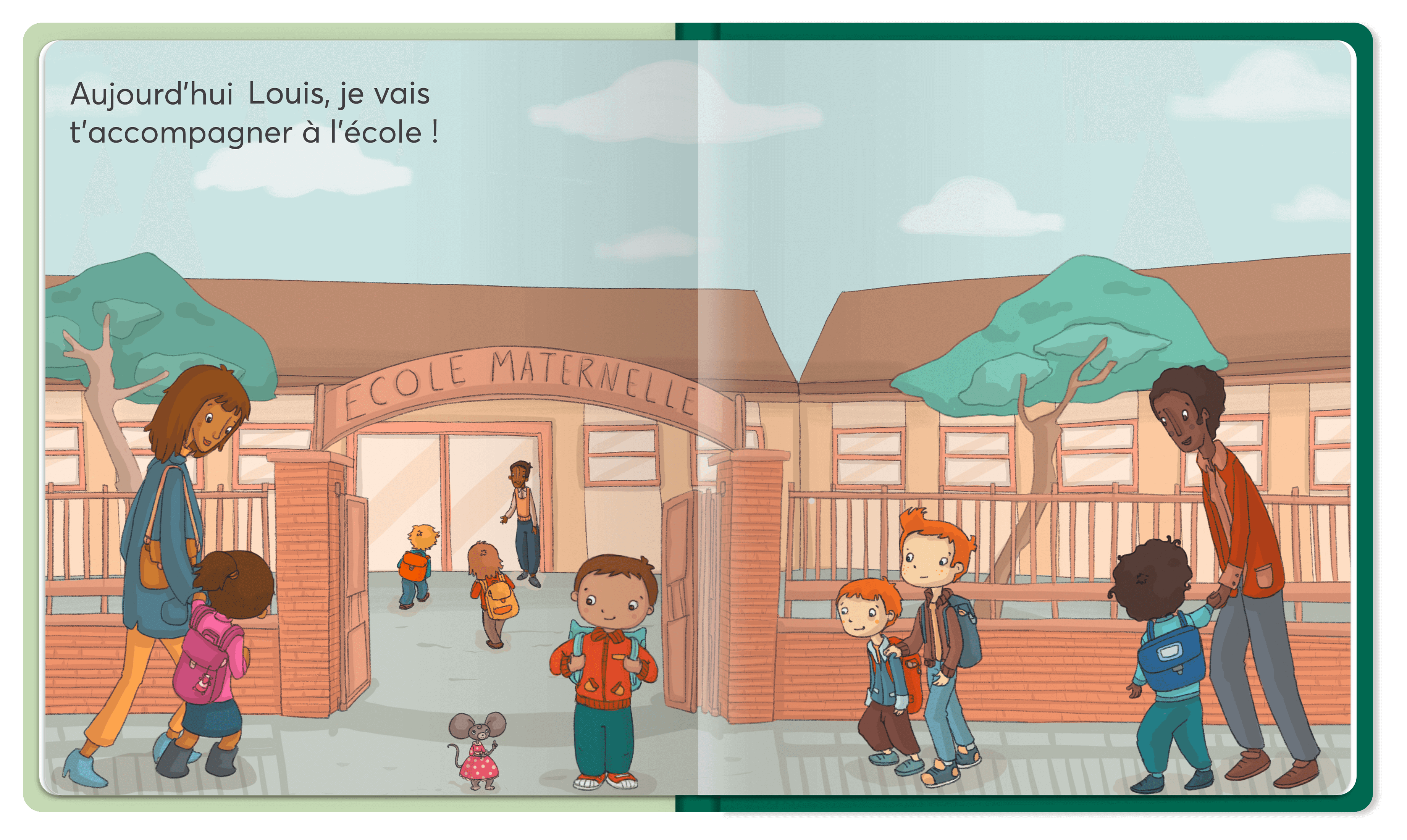 Livre personnalisé A L'école, Bébé Enfant - LesEnfantsRoy